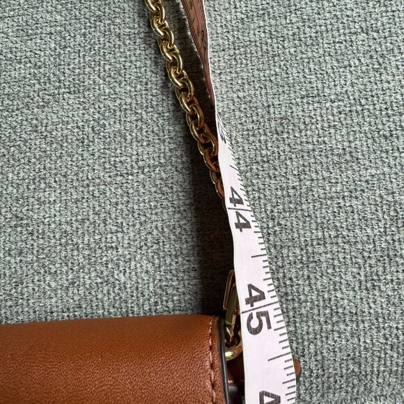 Lauren Ralph Lauren Leather Medium Adair Crossbody Lauren Tan - Picture 12 of 12